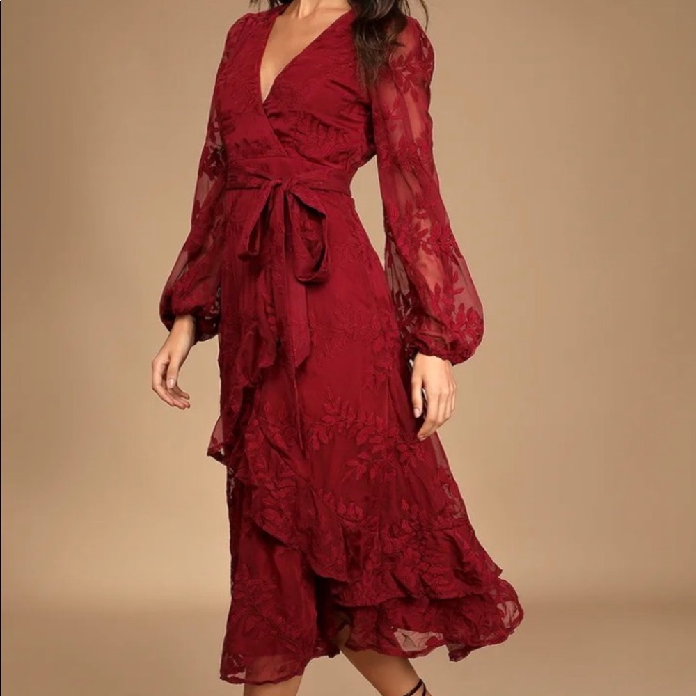 Lulus maxi patterned dress